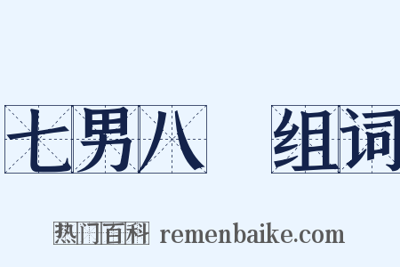 七男八壻组词是什么意思的图片